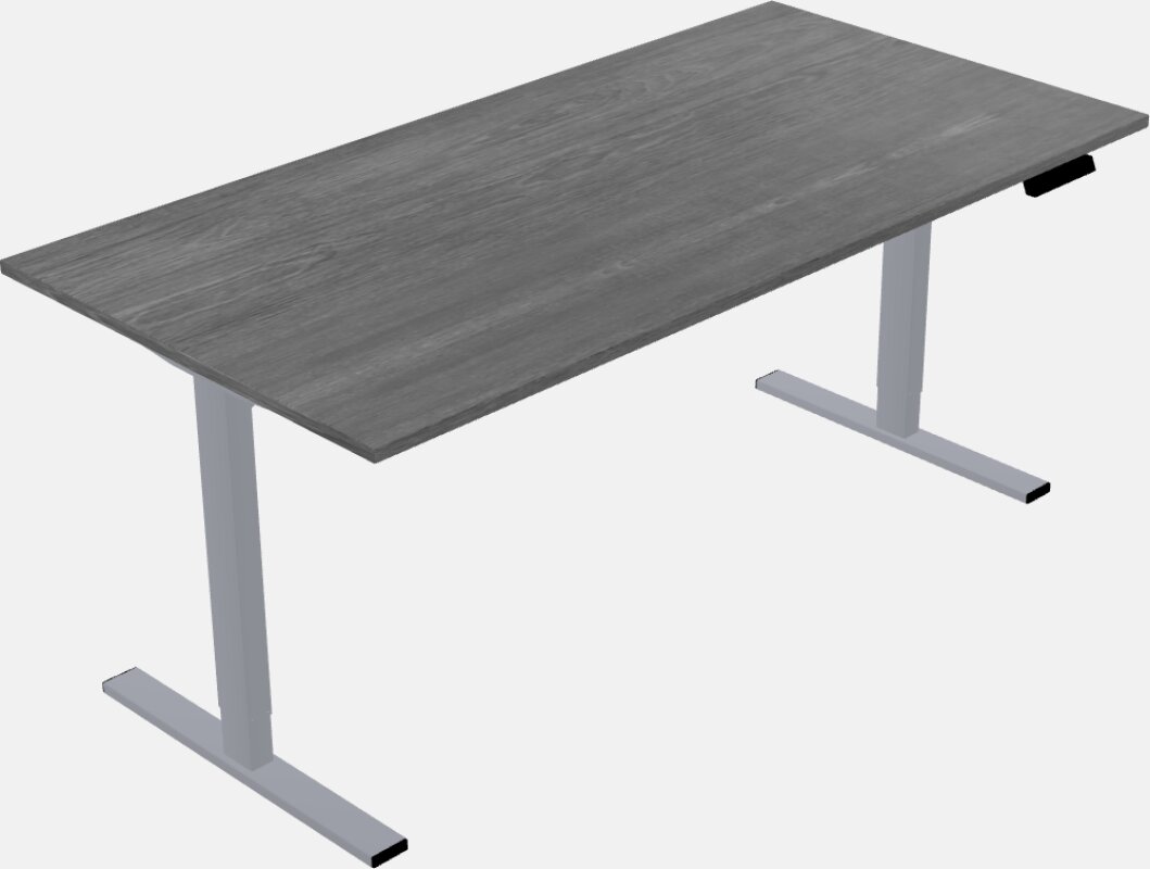 Sit-to-stand rectangular deep table
