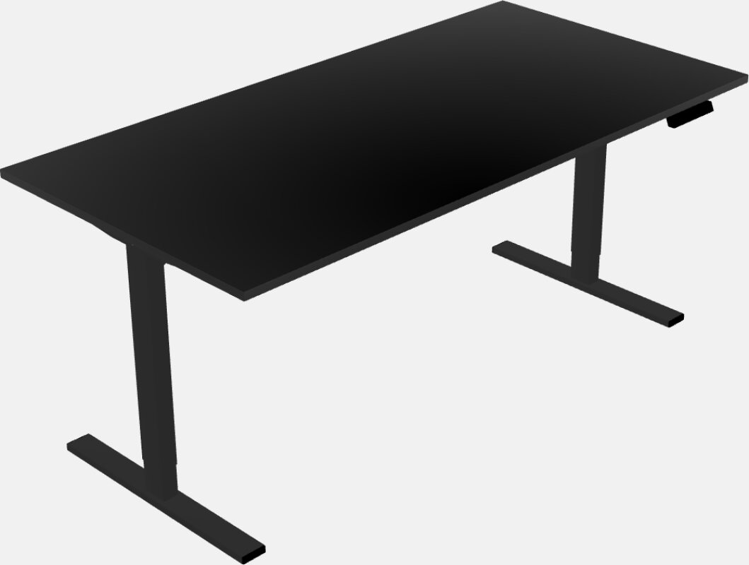 Tavolo profondo rettangolare sit-to-stand