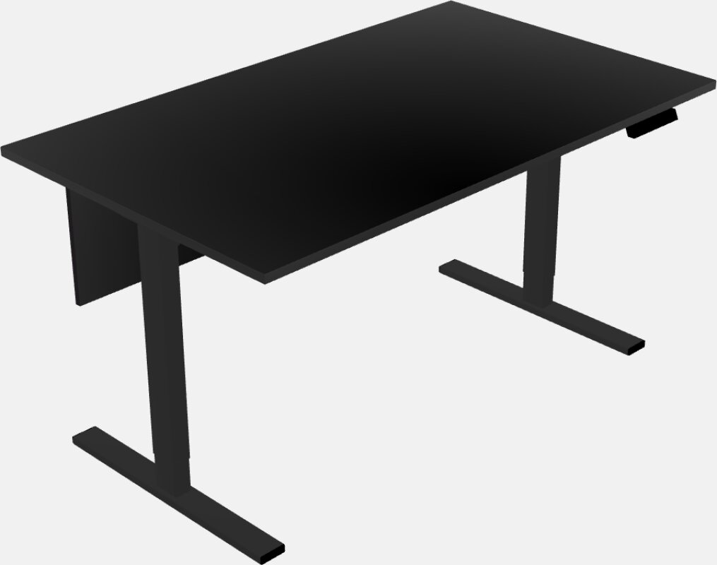 座ったり立ったりできる長方形の深型テーブル