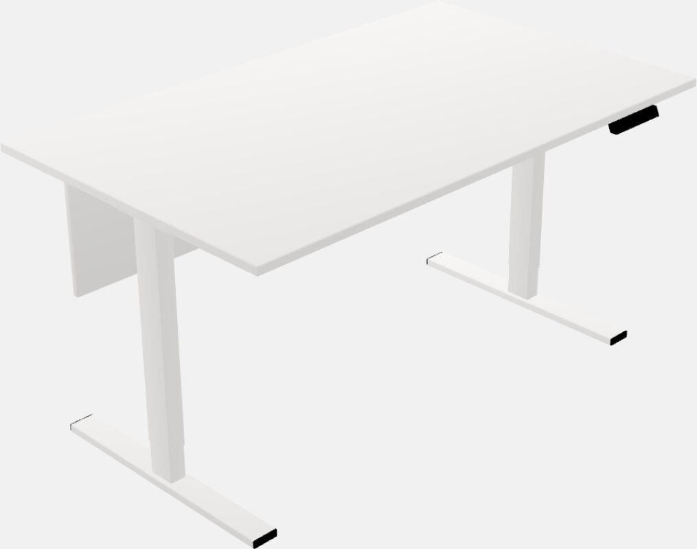 Table profonde rectangulaire assis-debout