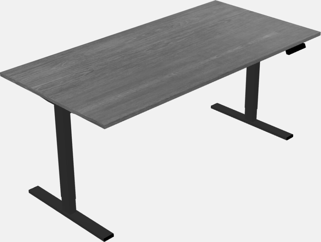 Tavolo profondo rettangolare sit-to-stand