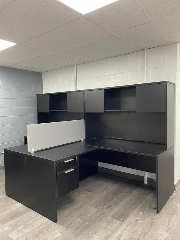 L-shaped office desk