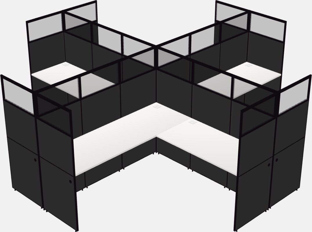 Cubicoli condivisi a forma di l