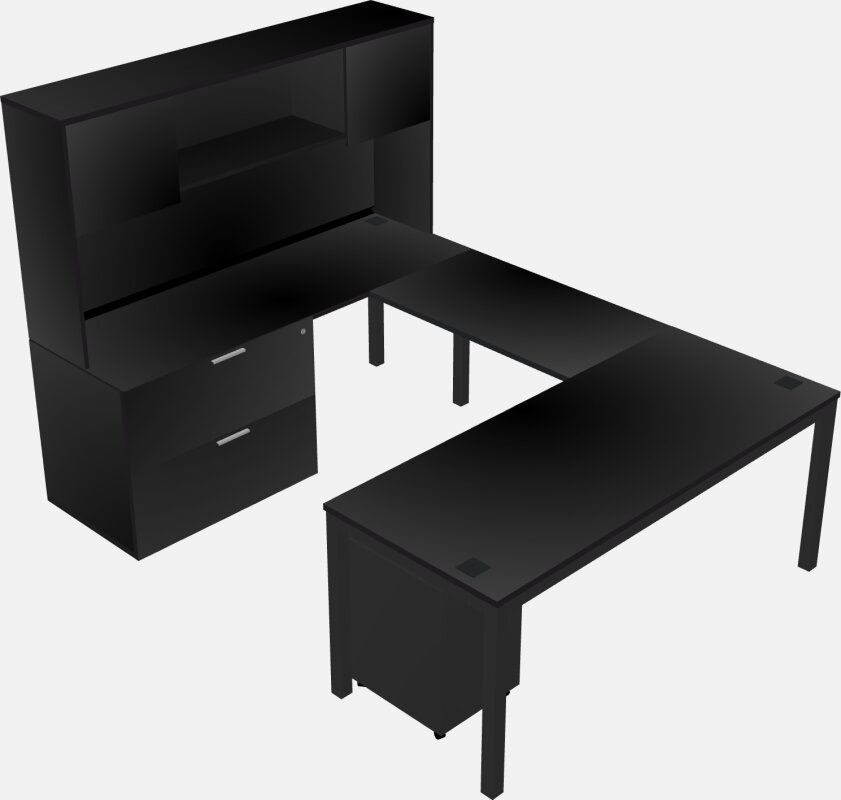 Mesa em forma de u + arquivo