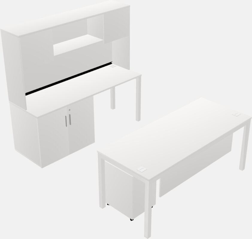 Mesa paralela + armário