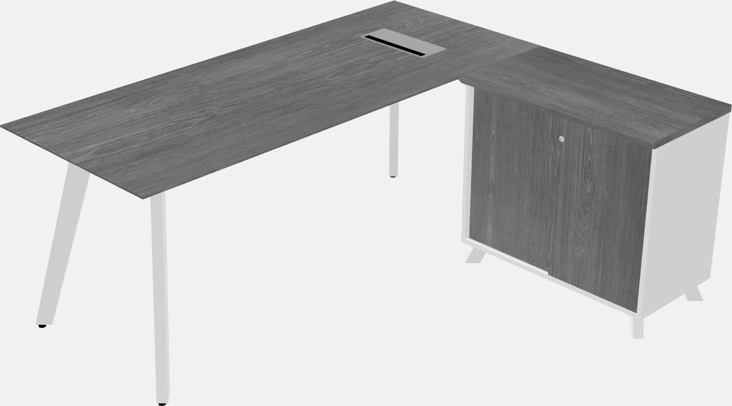 L-shaped desk