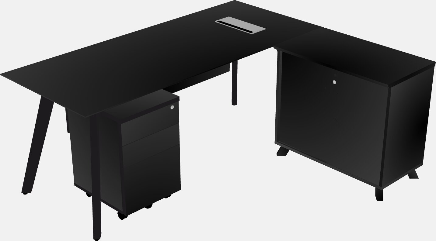 L-shaped desk