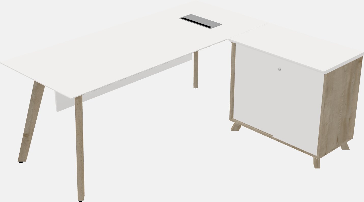 L-shaped desk