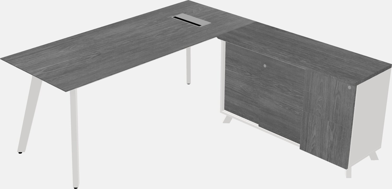 L-shaped desk