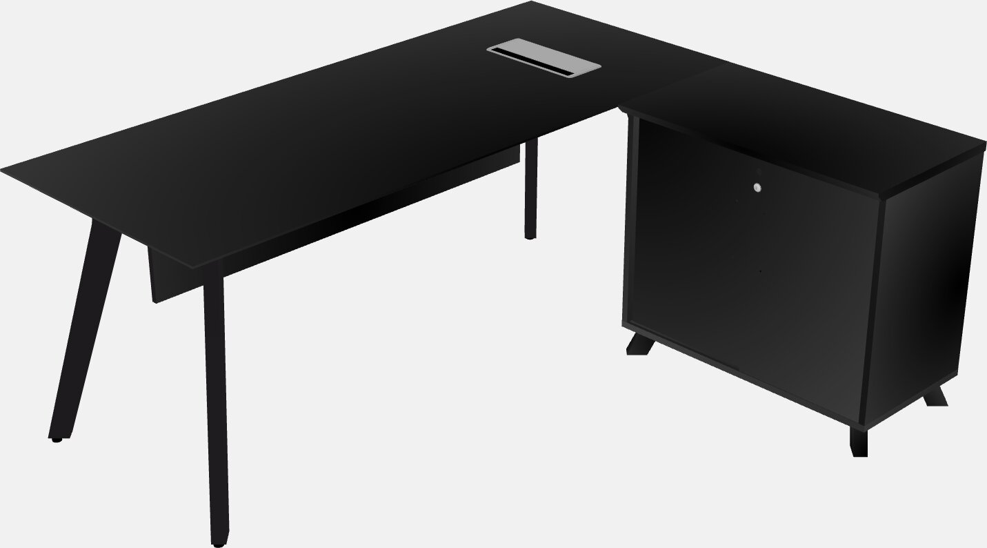 L-shaped desk