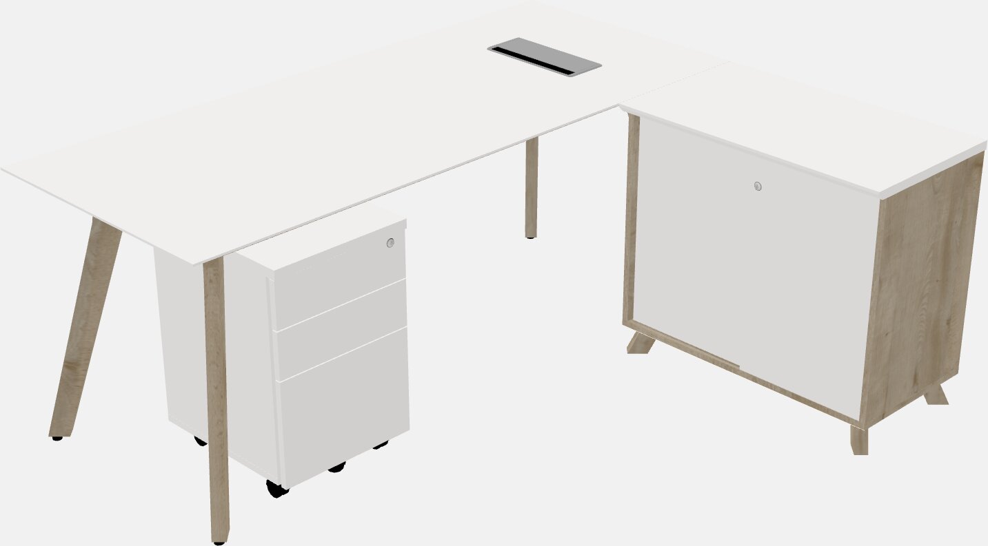 L-shaped desk