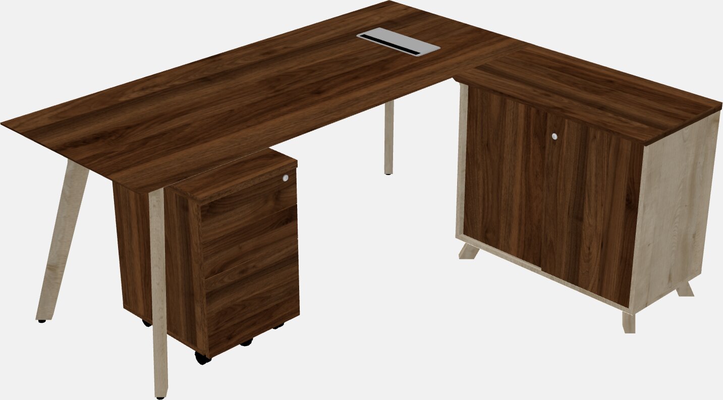 L-shaped desk