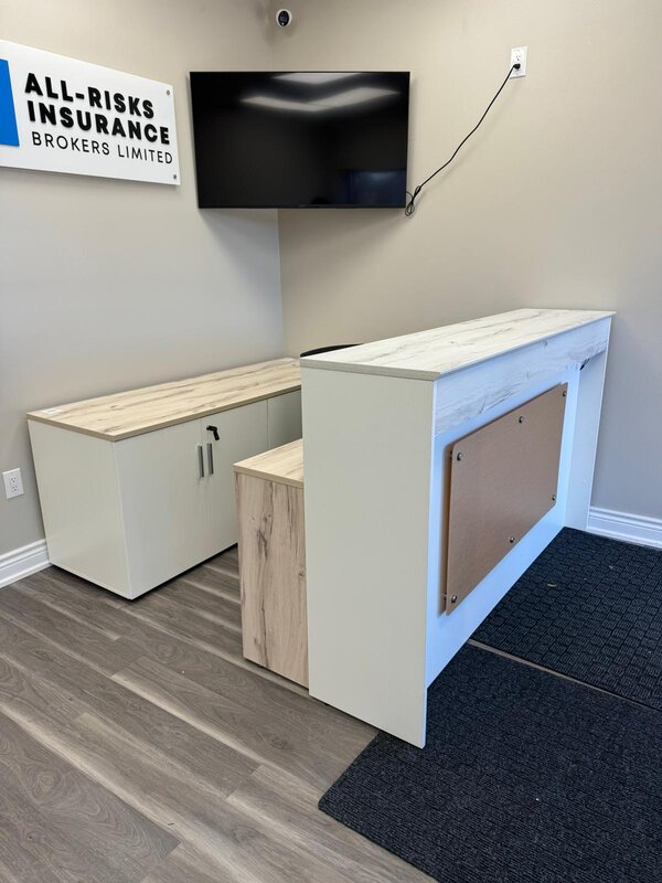 Rectangular reception desk