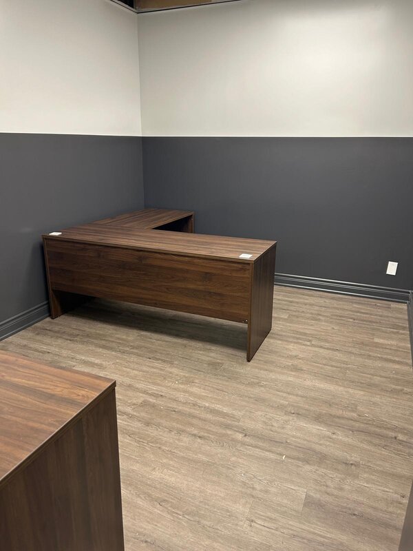 L-shaped office desk