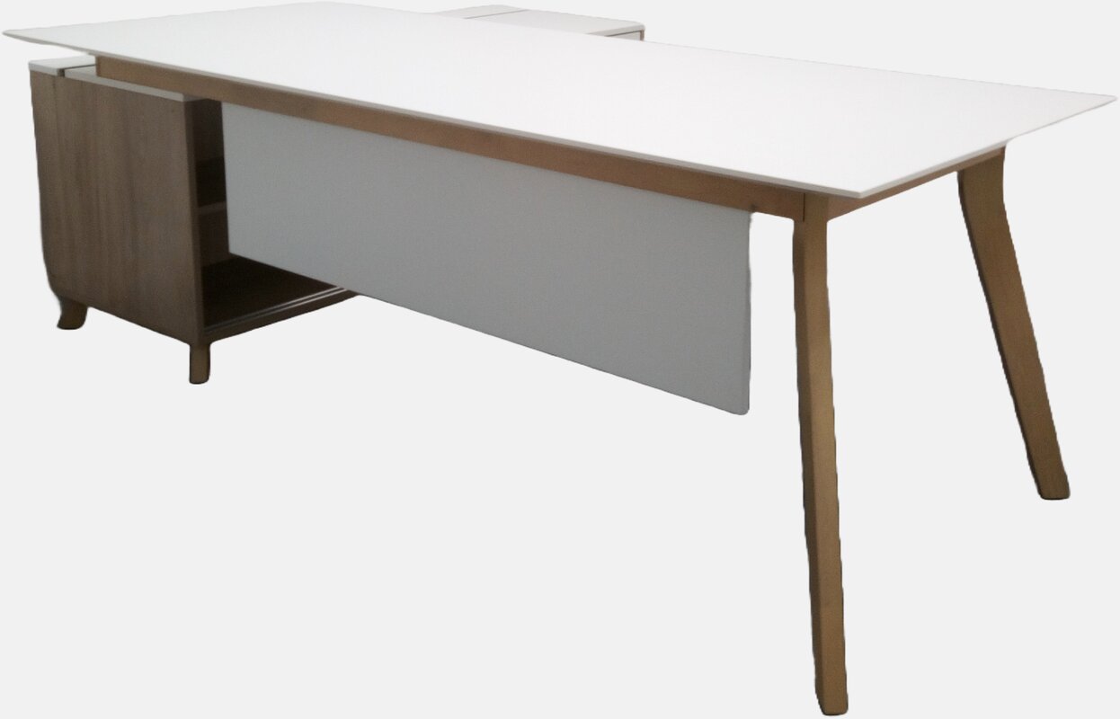 Modern executive l-shaped desk