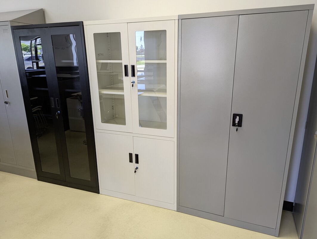 Metal storage cabinet
