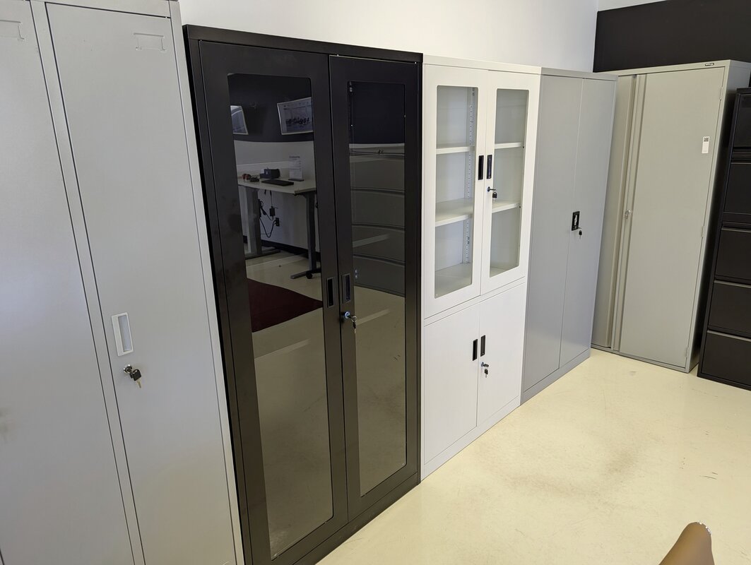 Metal storage cabinet