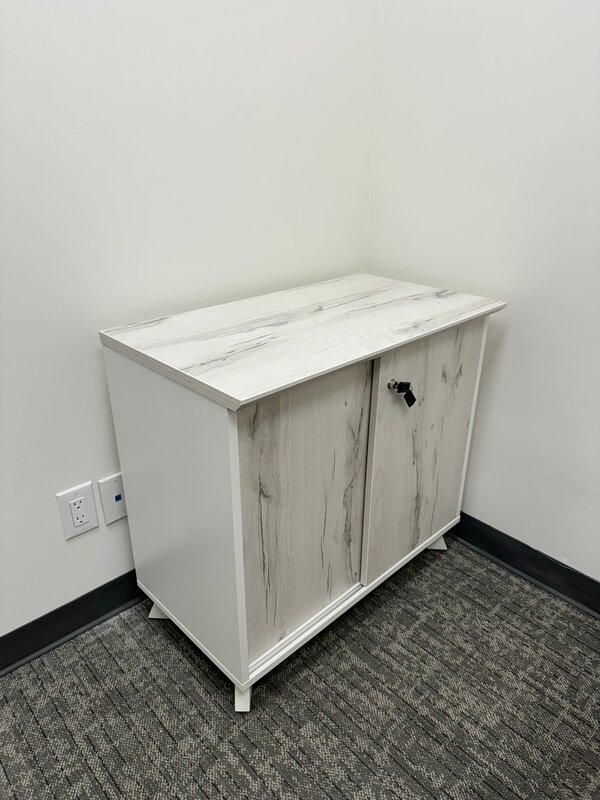 Sliding door cabinet