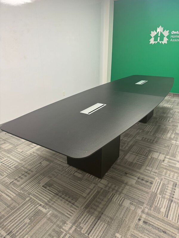 Boat-shaped meeting table
