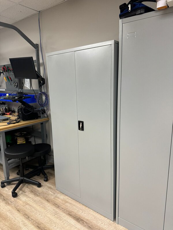 Metal storage cabinet