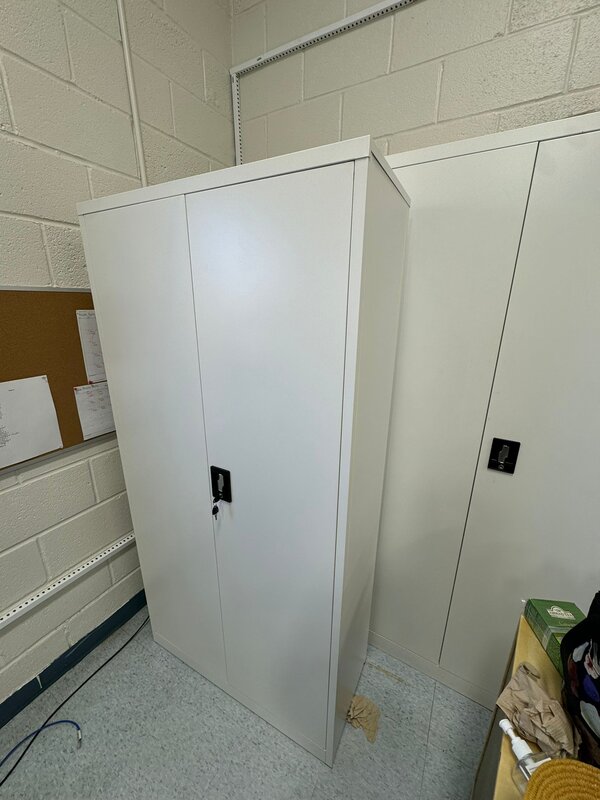 Metal storage cabinet