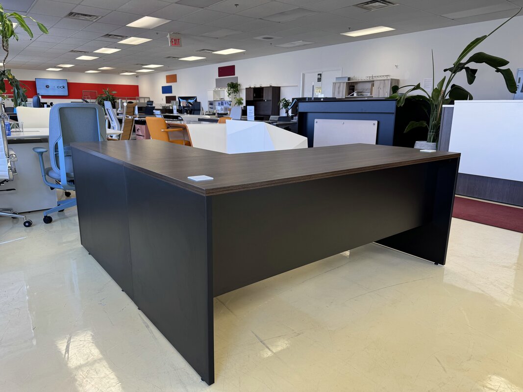 L-shaped office desk