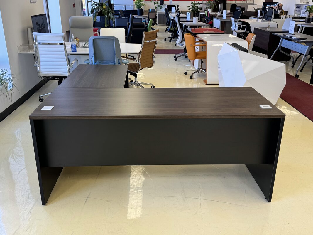 L-shaped office desk