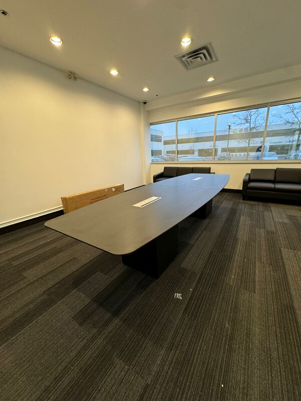 Boat-shaped meeting table