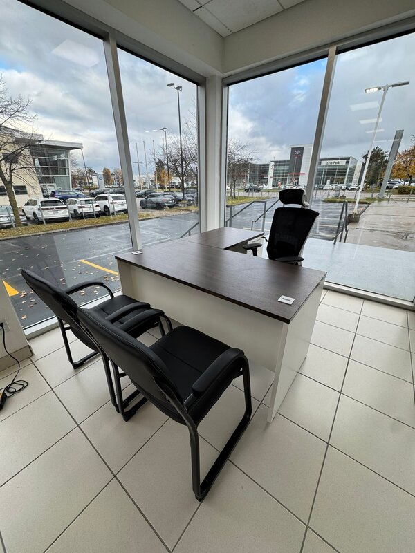 L-shaped office desk