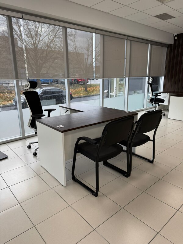 L-shaped office desk