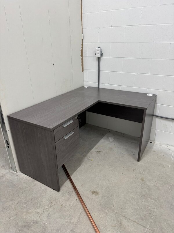 L-shaped office desk