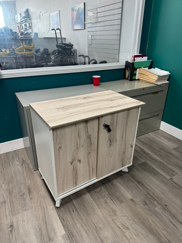 Sliding door cabinet