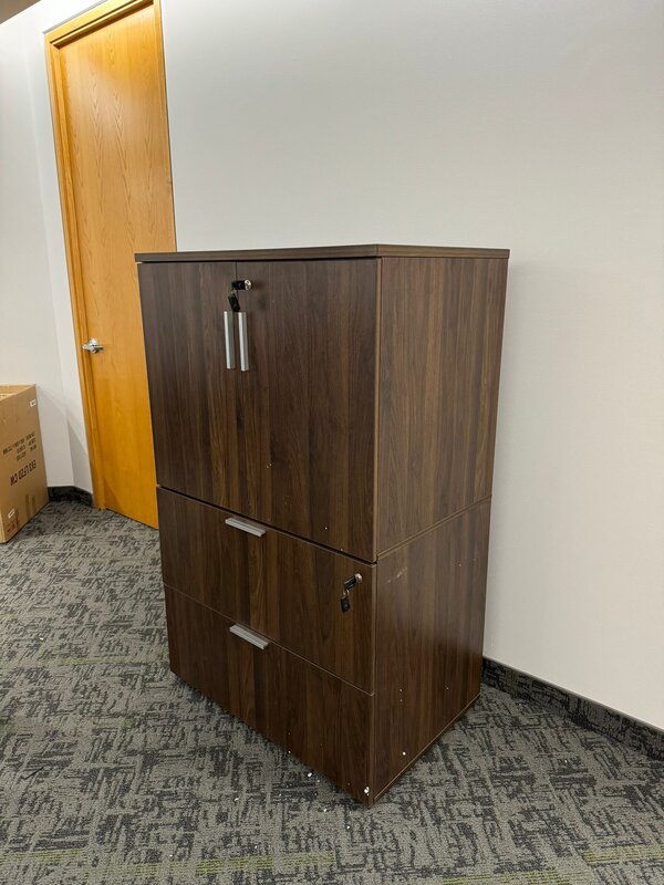 Lateral file + storage cabinet