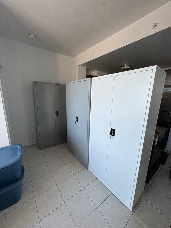 Metal storage cabinet