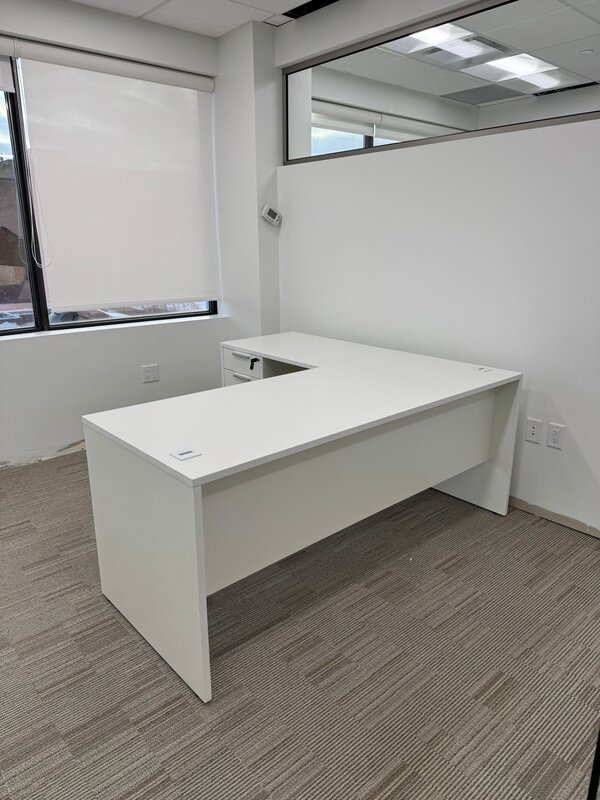 L-shaped office desk