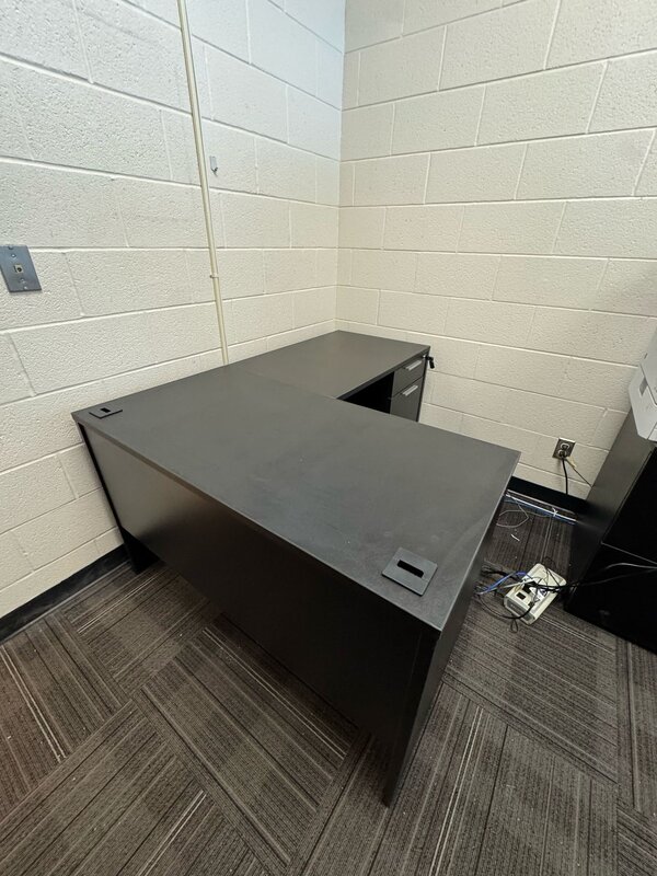 L-shaped office desk
