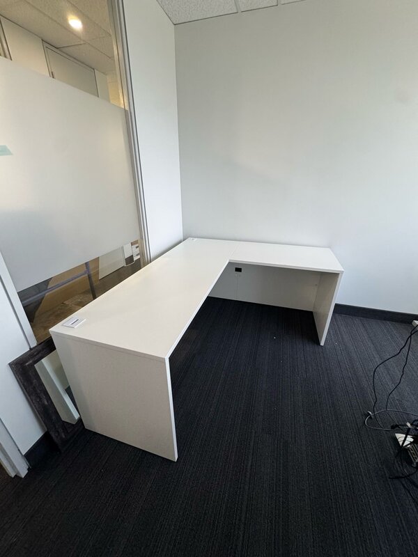 L-shaped office desk