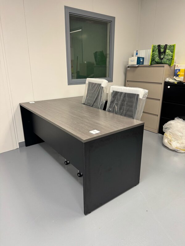 L-shaped office desk