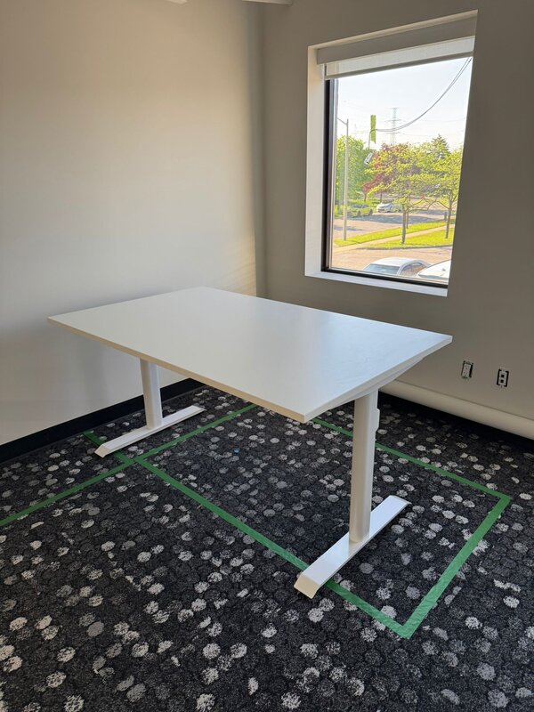 Dual motor electric desk