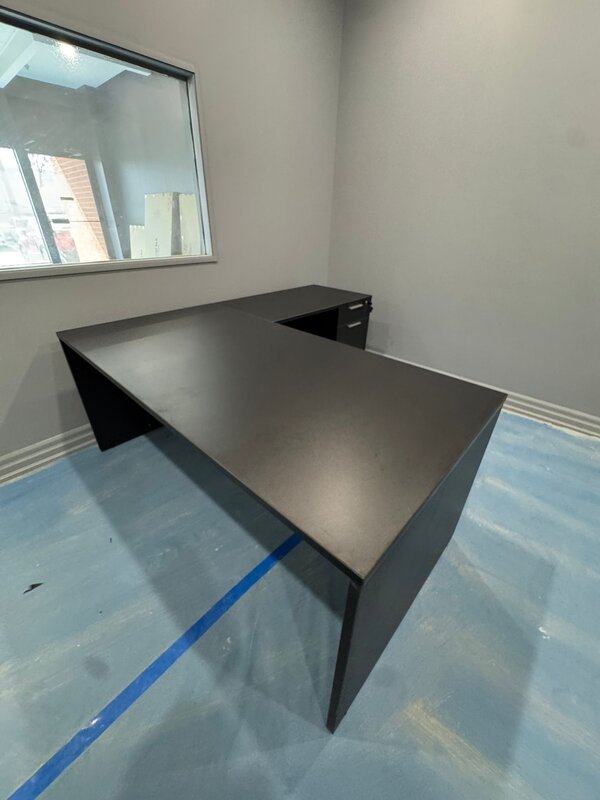L-shaped office desk