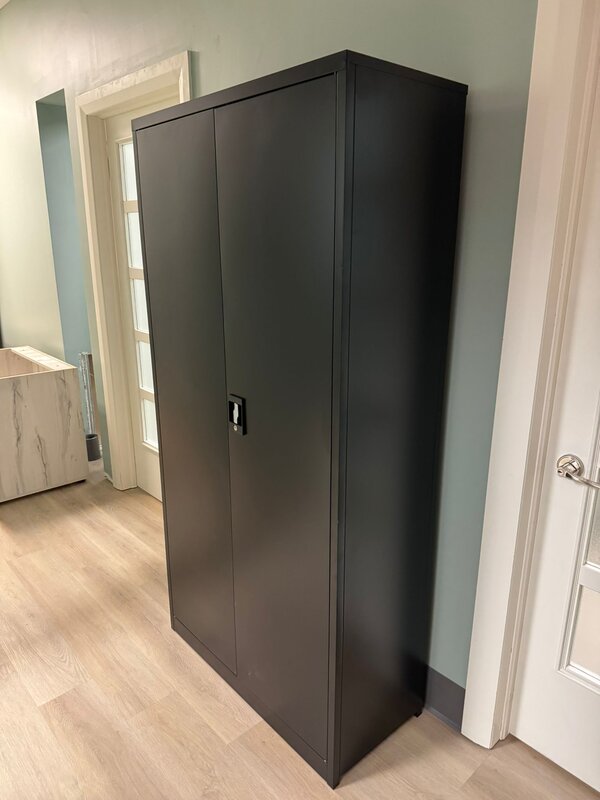Metal storage cabinet