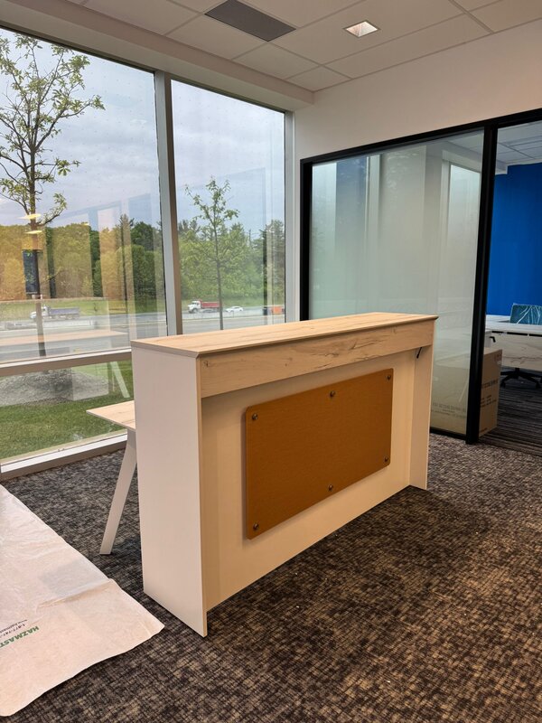 Rectangular reception desk