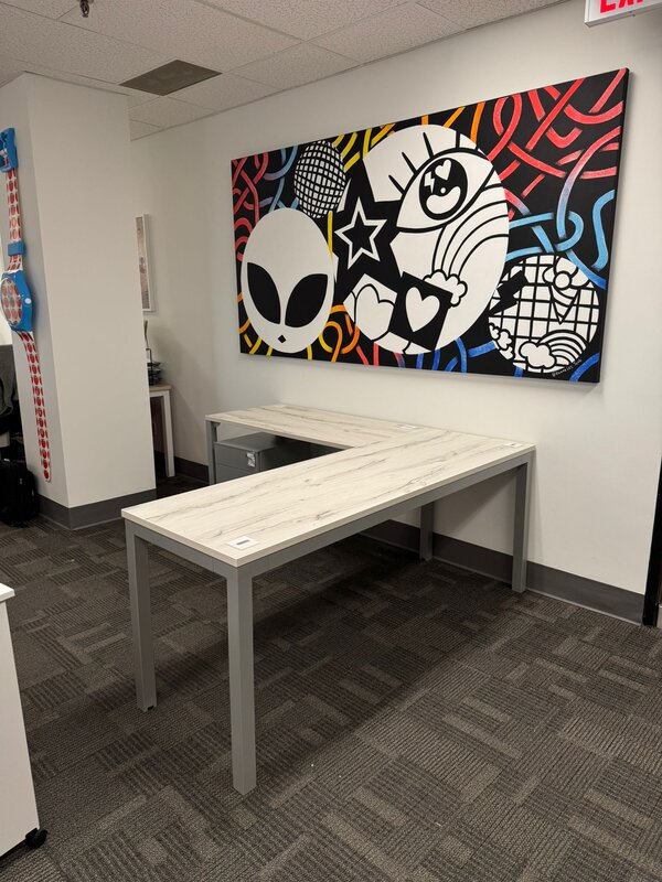 L-shaped desk