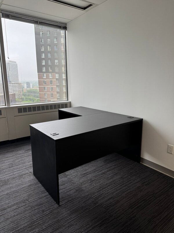 L-shaped office desk