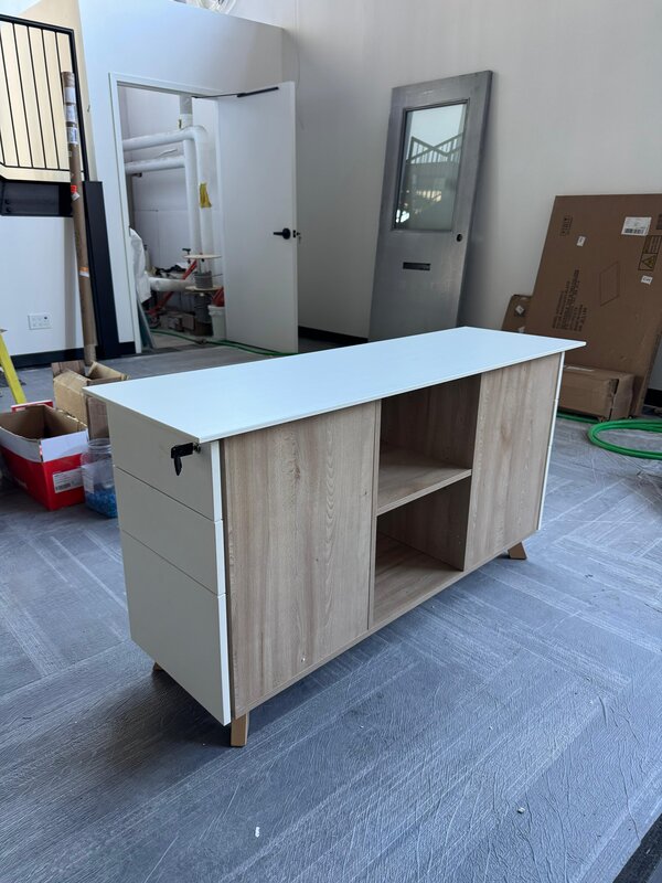 Modern Cabinet With Drawers And Shelf