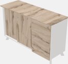 Sliding Door Cabinet - Pedestal File Cabinet Combo