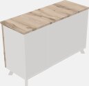 Sliding Door Cabinet - Pedestal File Cabinet Combo