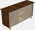 Modern Cabinet With Drawers And Shelf