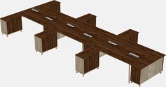 Shared Modern L-shaped Desks