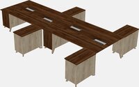 Shared Modern L-shaped Desks